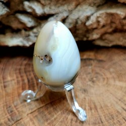 Agate - petit œuf - pièce unique 3 de Catalogue pierres et cristaux