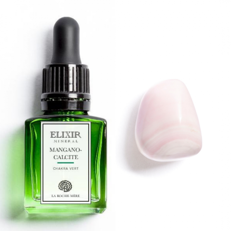 Manganocalcite - élixir minéral BIO* 15ml - chakra vert de Elixirs minéraux La Roche Mère