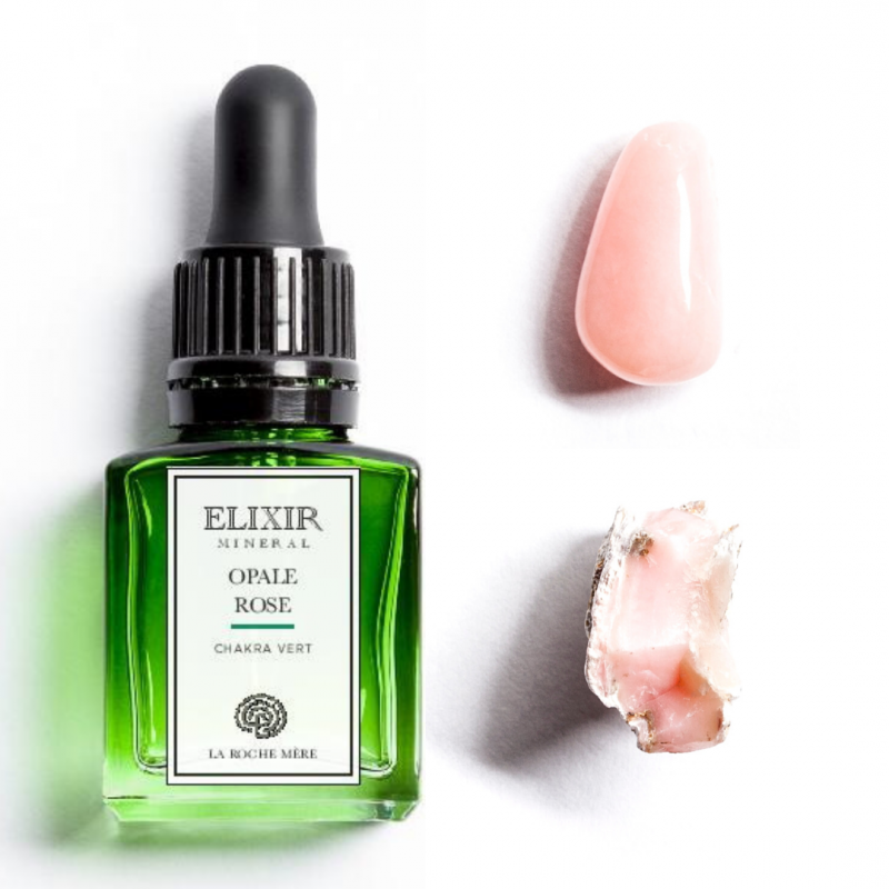 Opale rose - élixir minéral BIO* 15ml - chakra vert de Elixirs minéraux La Roche Mère