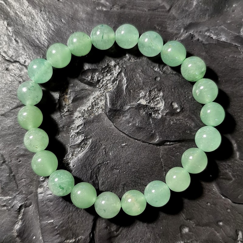 Aventurine - Bracelet perles 8mm - 4e chakra de Catalogue pierres et cristaux