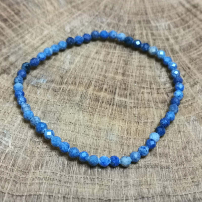 Dumortiérite - bracelet facetté de Catalogue pierres et cristaux
