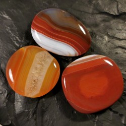 Cornaline - pierre plate -...