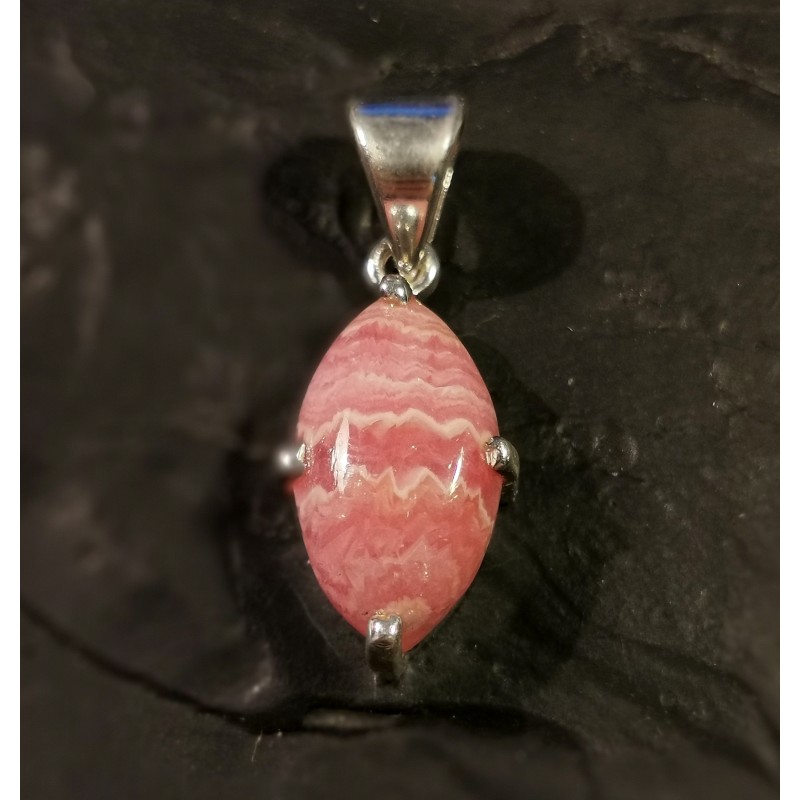 Rhodochrosite - pendentif monté en argent - 5 de Catalogue pierres et cristaux