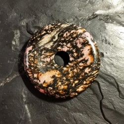Rhodonite - pendentif donut...