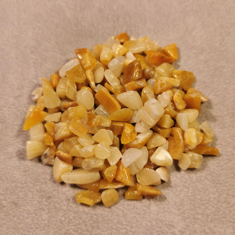 Quartz jaune - Gravillons - 3ème chakra de Catalogue pierres et cristaux