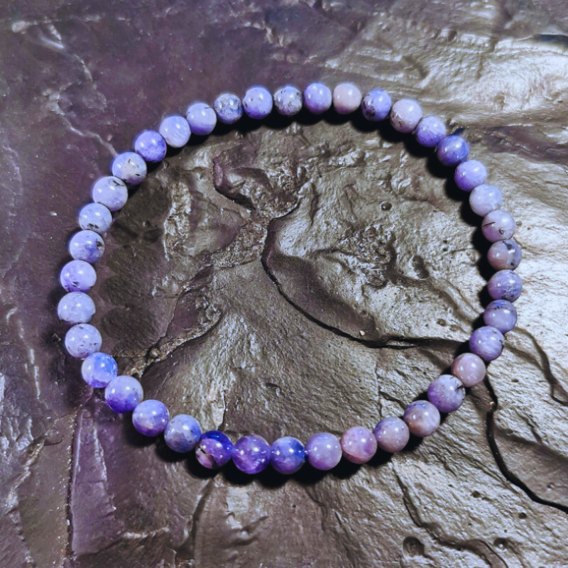 Tanzanite - Bracelet perles 5mm - 6e chakra de Catalogue pierres et cristaux