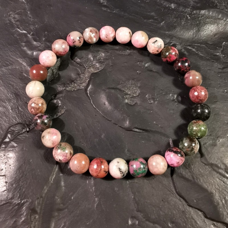 Cobaltocalcite- bracelet perles 6mm - chakra magenta de Catalogue pierres et cristaux