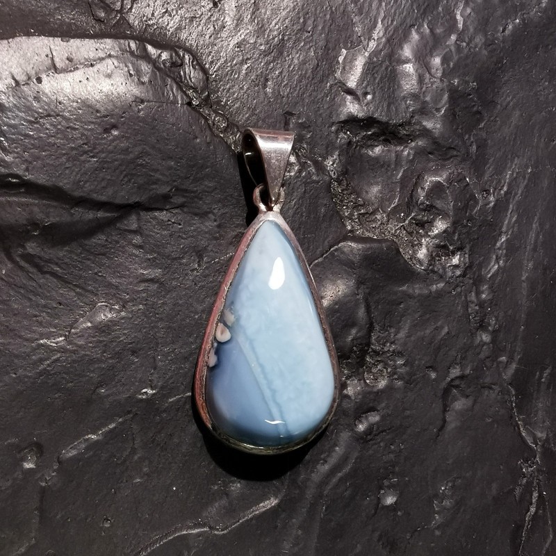 Opale bleue - Pendentif pièce unique 1 - 5ème chakra