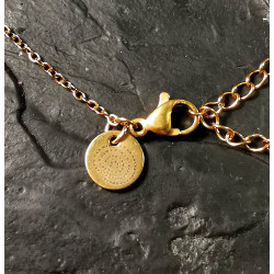 Shungite - Collier avec médaille Astro et pendentif Collection Bijoux dorés de Catalogue Shungite