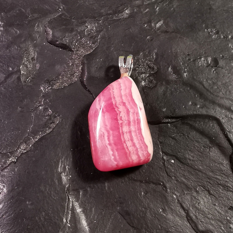 Rhodochrosite - pendentif monté en argent - 4 de Catalogue pierres et cristaux