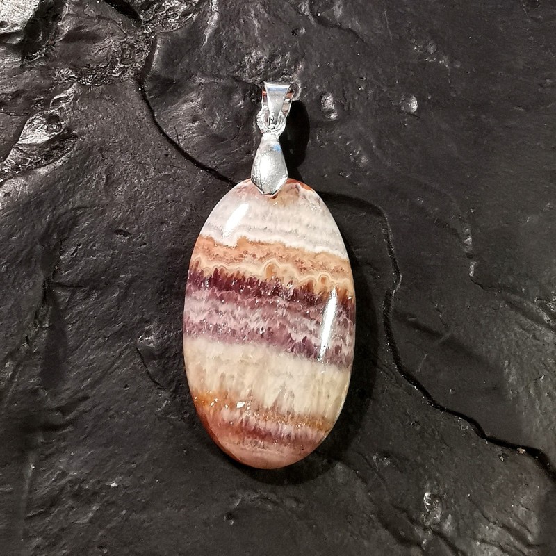 Agate - pendentif pièce unique 3 - 2e chakra