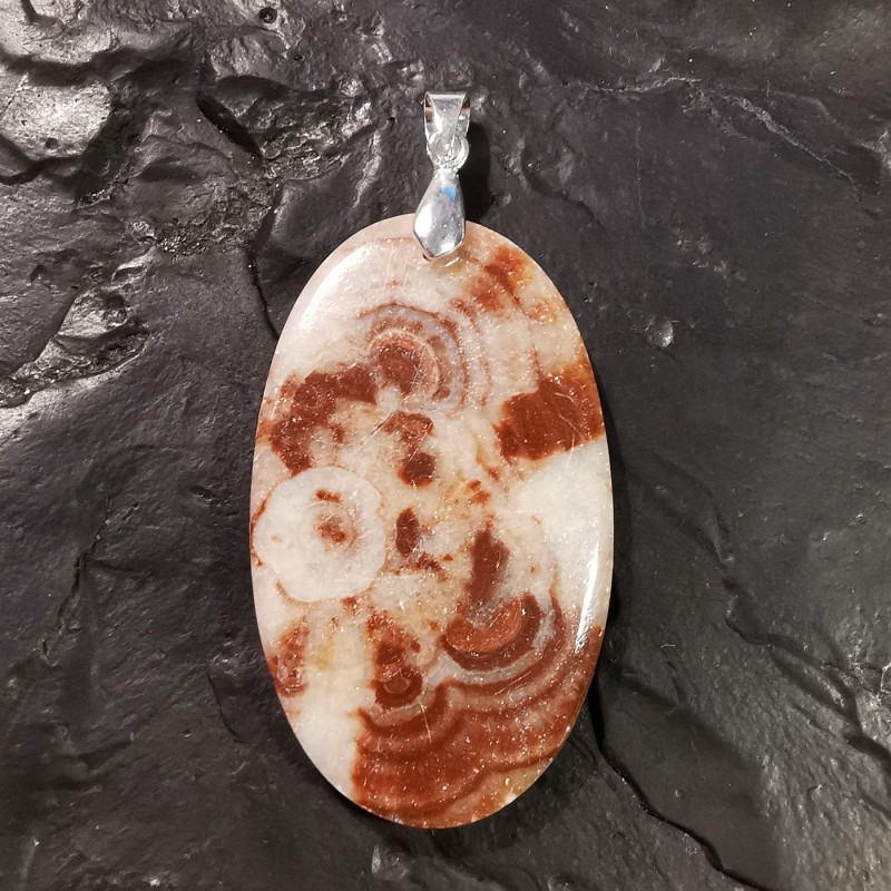 Aragonite zonée - pendentif pièce unique 2 - 2e chakra de Catalogue pierres et cristaux