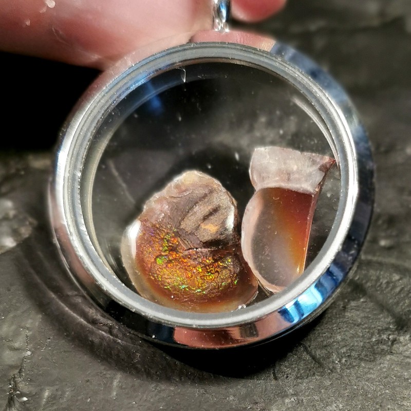 Agate de feu - pendentif pièce unique 2
