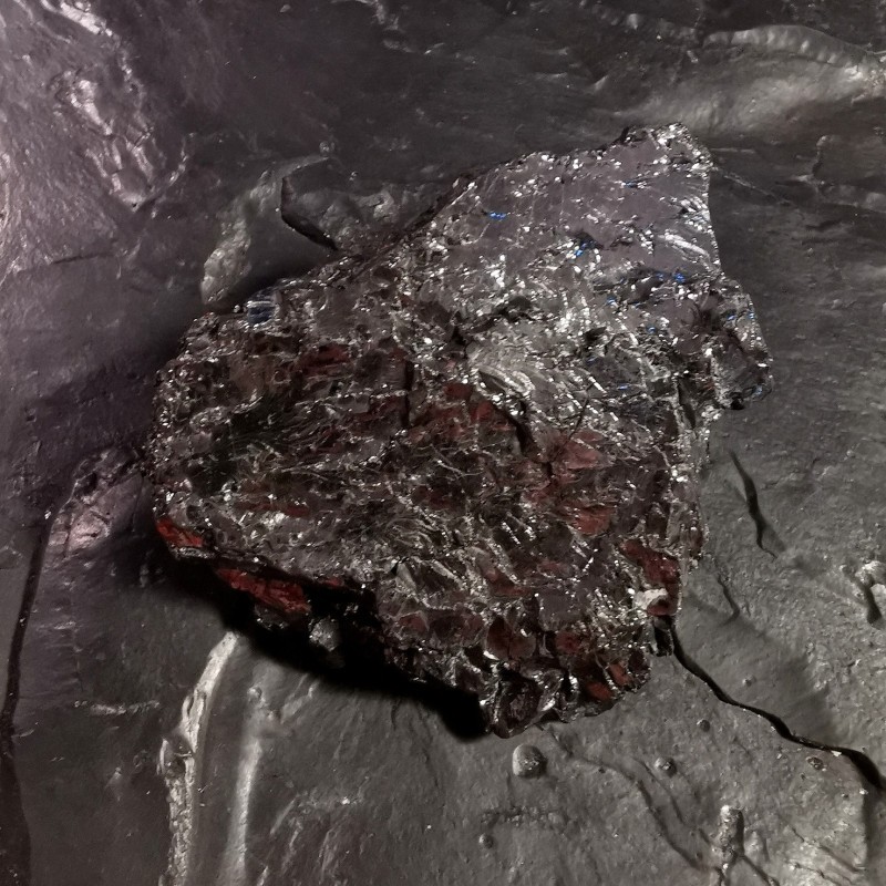 Pièce de shungite naturelle qualité argent 42gr