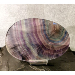 Fluorite - plaque ovale -...