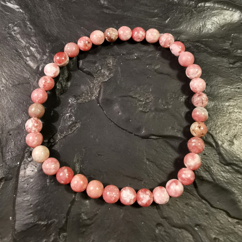 Thulite - bracelet perles 5mm - 4e chakra de Catalogue pierres et cristaux