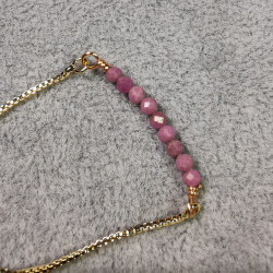 Phosphosidérite - bracelet réglable en acier inoxydable doré de Catalogue pierres et cristaux