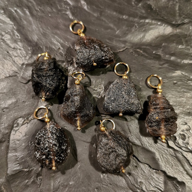 Agni Manitite - tectite d'Indonésie - pendentif de Catalogue pierres et cristaux