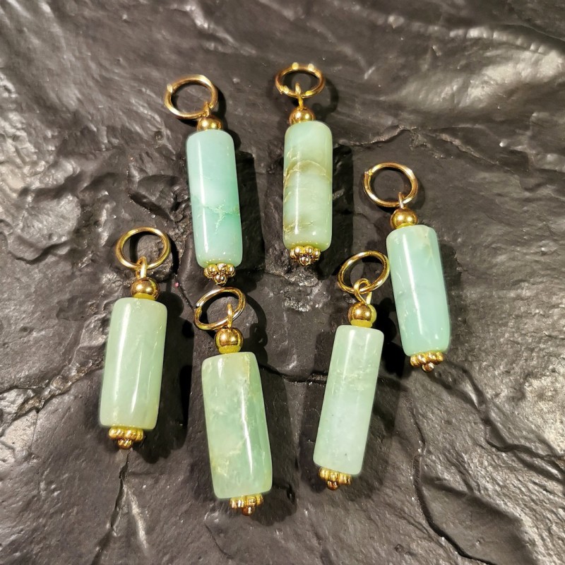 Chrysopale - pendentif - chakra turquoise de Catalogue pierres et cristaux