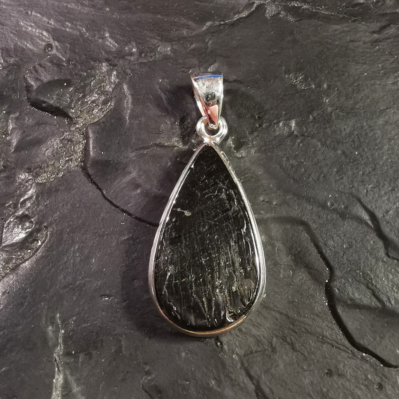 Pendentif de shungite argentée monté en argent - 6 de Catalogue Shungite