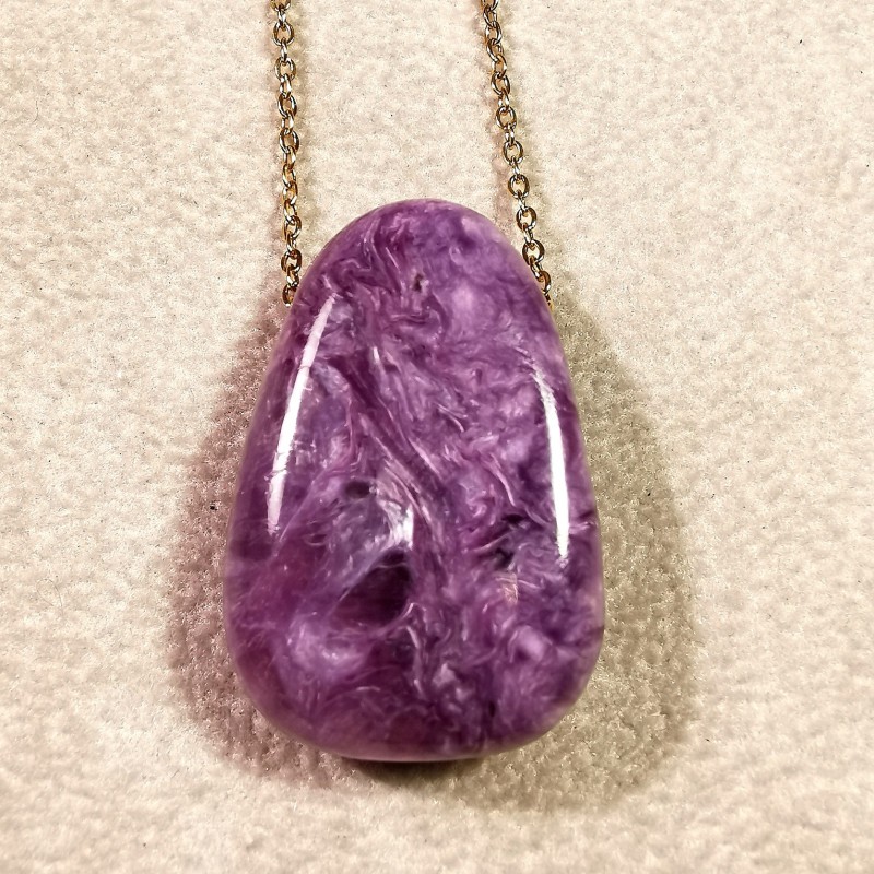 Charoïte - pendentif pièce unique 4 de Catalogue pierres et cristaux