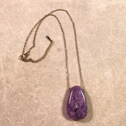 Charoïte - pendentif pièce unique 4 de Catalogue pierres et cristaux