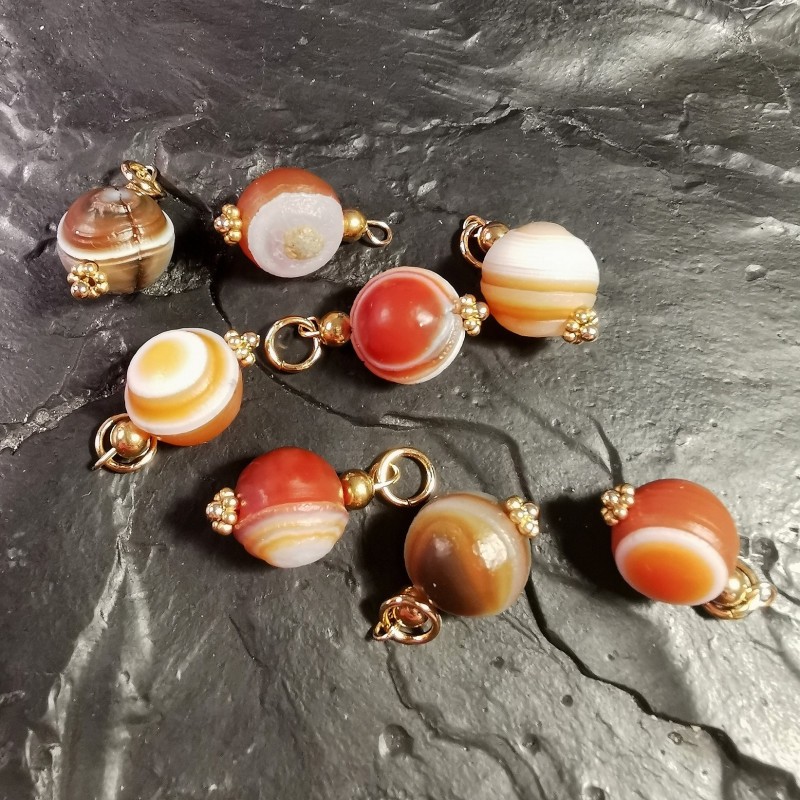 Agate yeux du désert du Gobi - pendentif de Catalogue pierres et cristaux
