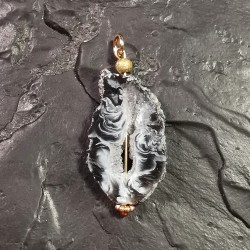 Agate - pendentif druse 3 - 2e chakra