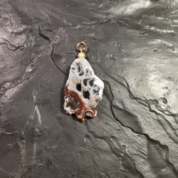 Agate - pendentif druse 4 - 2e chakra