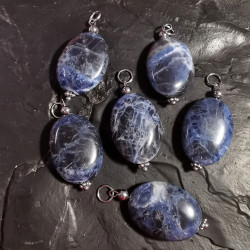 Sodalite - pendentif ovale...