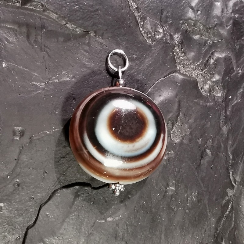 Agate - pendentif pièce unique 4 - 2e chakra de Catalogue pierres et cristaux