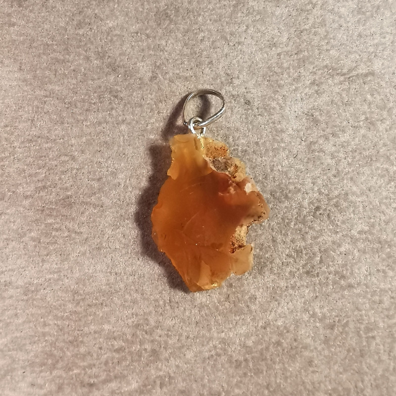 Opale de feu du Mexique - pendentif pièce unique 1 - 2e chakra de Catalogue pierres et cristaux