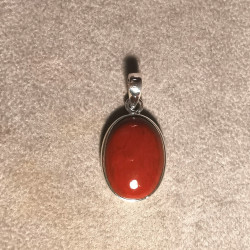 Jaspe rouge - Pendentif...