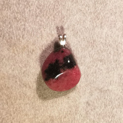 Rhodonite - Pendentif pièce unique 1 de Catalogue pierres et cristaux