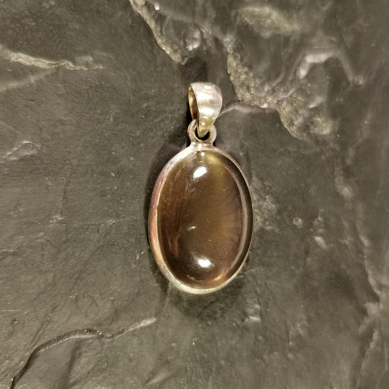 Quartz fumé - pendentif monté en argent 2 de Catalogue pierres et cristaux