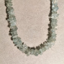 Aiguemarine - Collier pièce unique 1 - 5ème chakra de Catalogue pierres et cristaux