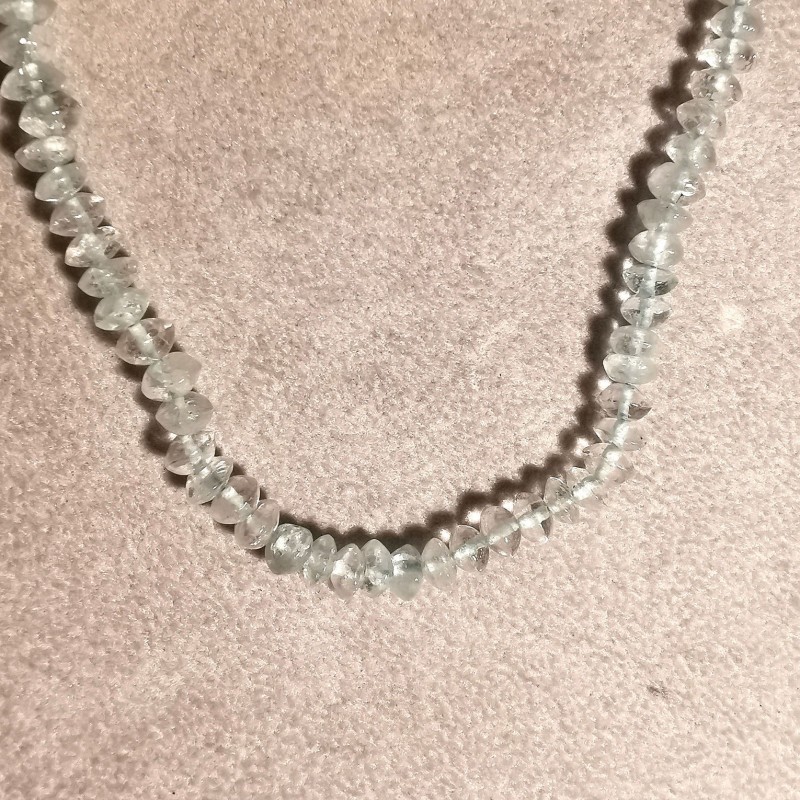 Aiguemarine - Collier pièce unique 2 - 5ème chakra