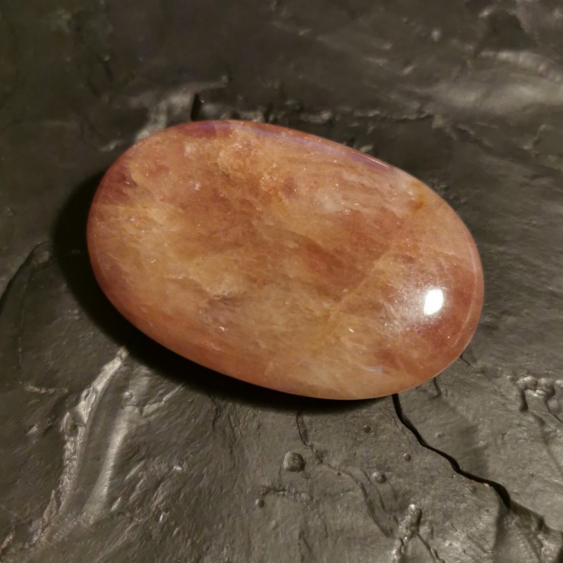 Quartz framboise - pièce unique 1 - 4e chakra + magenta de Catalogue pierres et cristaux