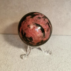 Rhodonite - sphère 5cm - pièce unique 1 - 4e chakra de Catalogue pierres et cristaux