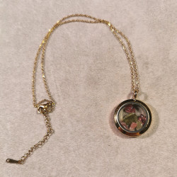 Tourmaline multicolore - pendentif pièce unique 1 - 4ème chakra de Catalogue pierres et cristaux