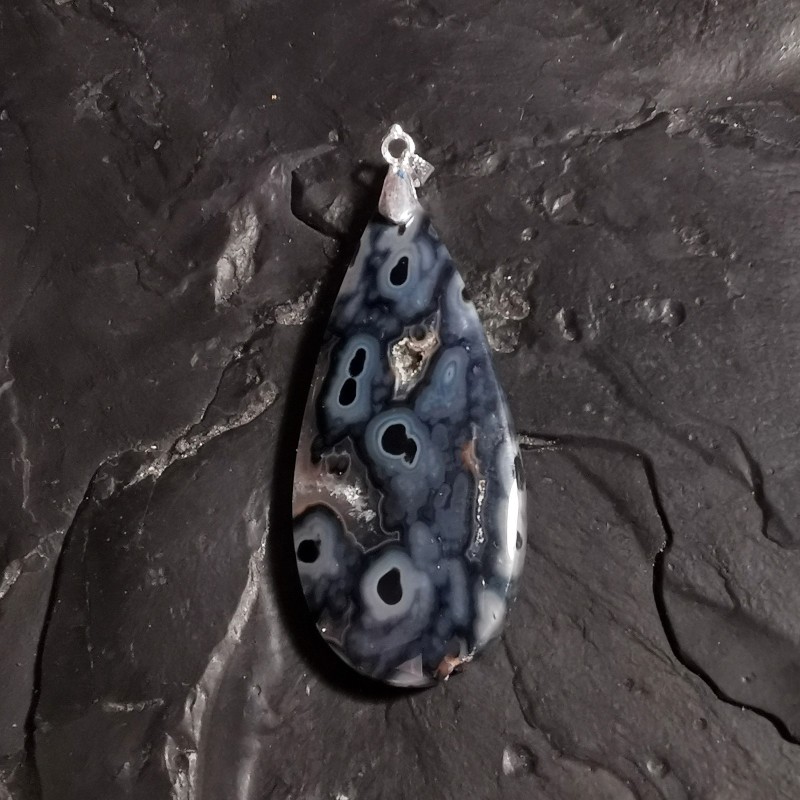 Agate - pendentif pièce unique 6 - 2e chakra de Catalogue pierres et cristaux