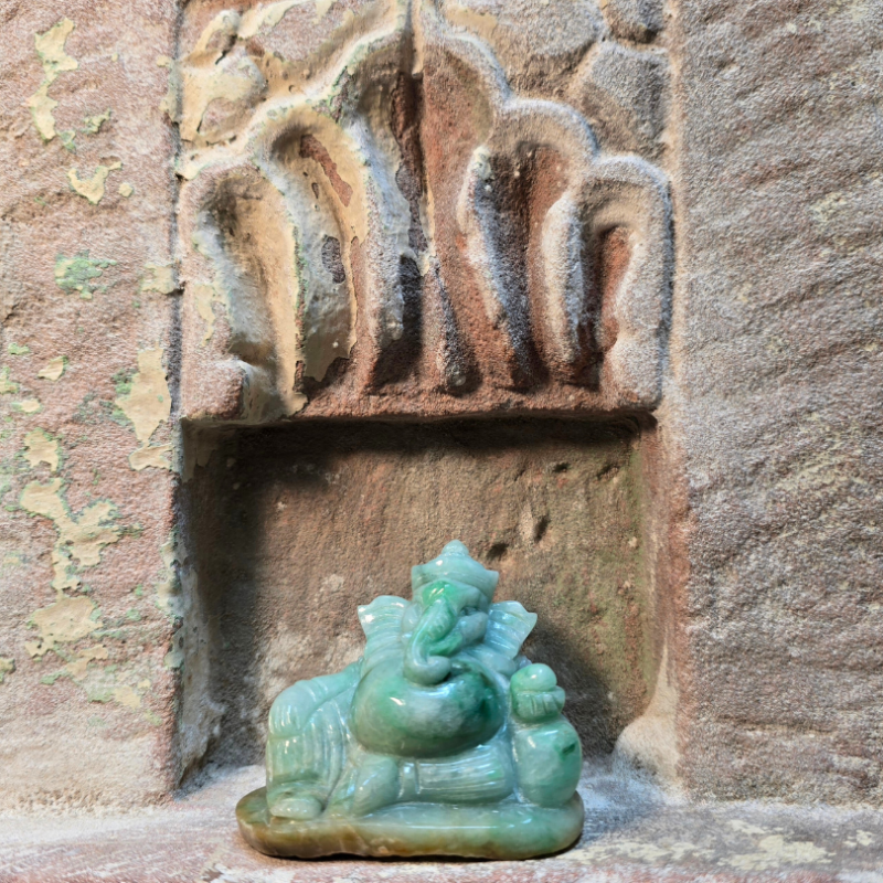 Ganesh - Jadéite de Birmanie de Catalogue pierres et cristaux