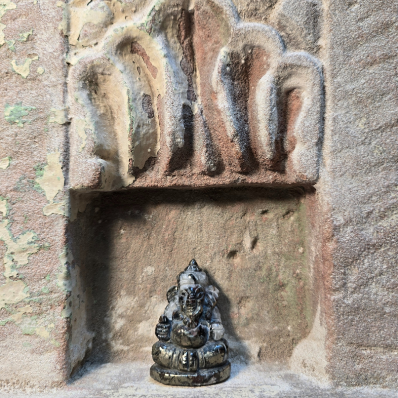 Ganesh en cristal et pyrite de Catalogue pierres et cristaux