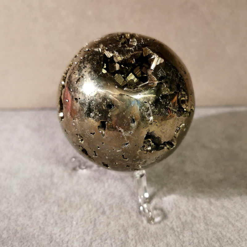 Pyrite - sphère 6cm - pièce unique 1 de Catalogue pierres et cristaux
