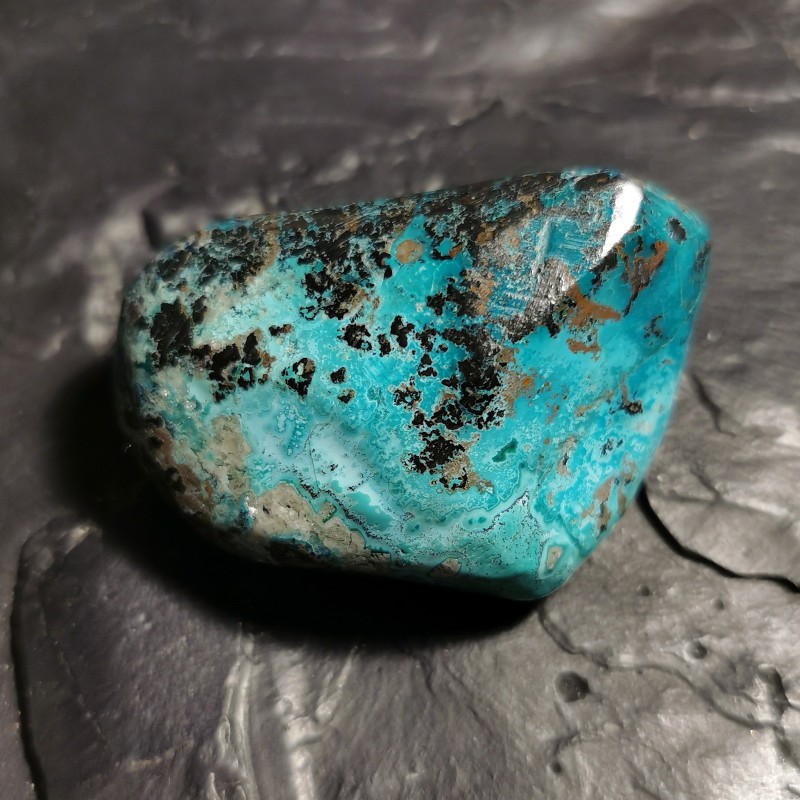 Chrysocolle - pièce unique 6 - chakra turquoise de Catalogue pierres et cristaux