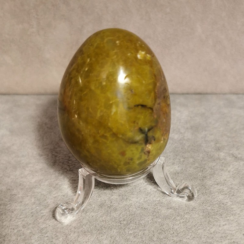 Opale verte - Œuf - pièce unique - chakra pistache de Catalogue pierres et cristaux