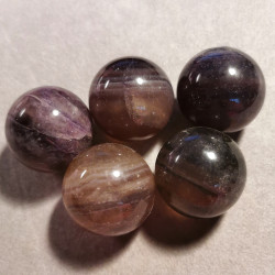 Fluorite - Sphère 3cm de Catalogue pierres et cristaux