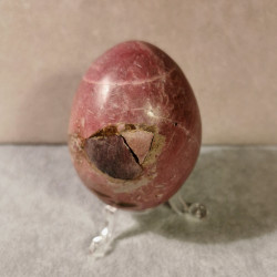 Cobaltocalcite - œuf pièce unique 1 - chakra magenta de Catalogue pierres et cristaux