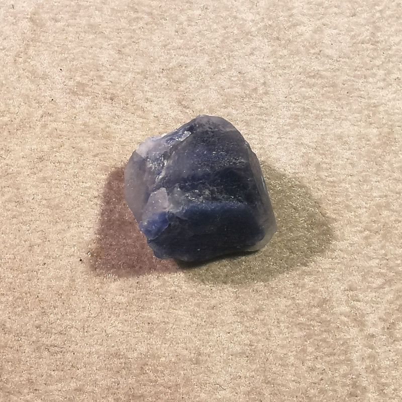 Dumortiérite dans quartz - pièce unique 2 - 6ème chakra de Catalogue pierres et cristaux