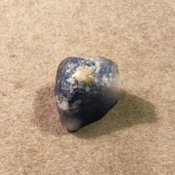 Dumortiérite dans quartz - pièce unique 2 - 6ème chakra de Catalogue pierres et cristaux